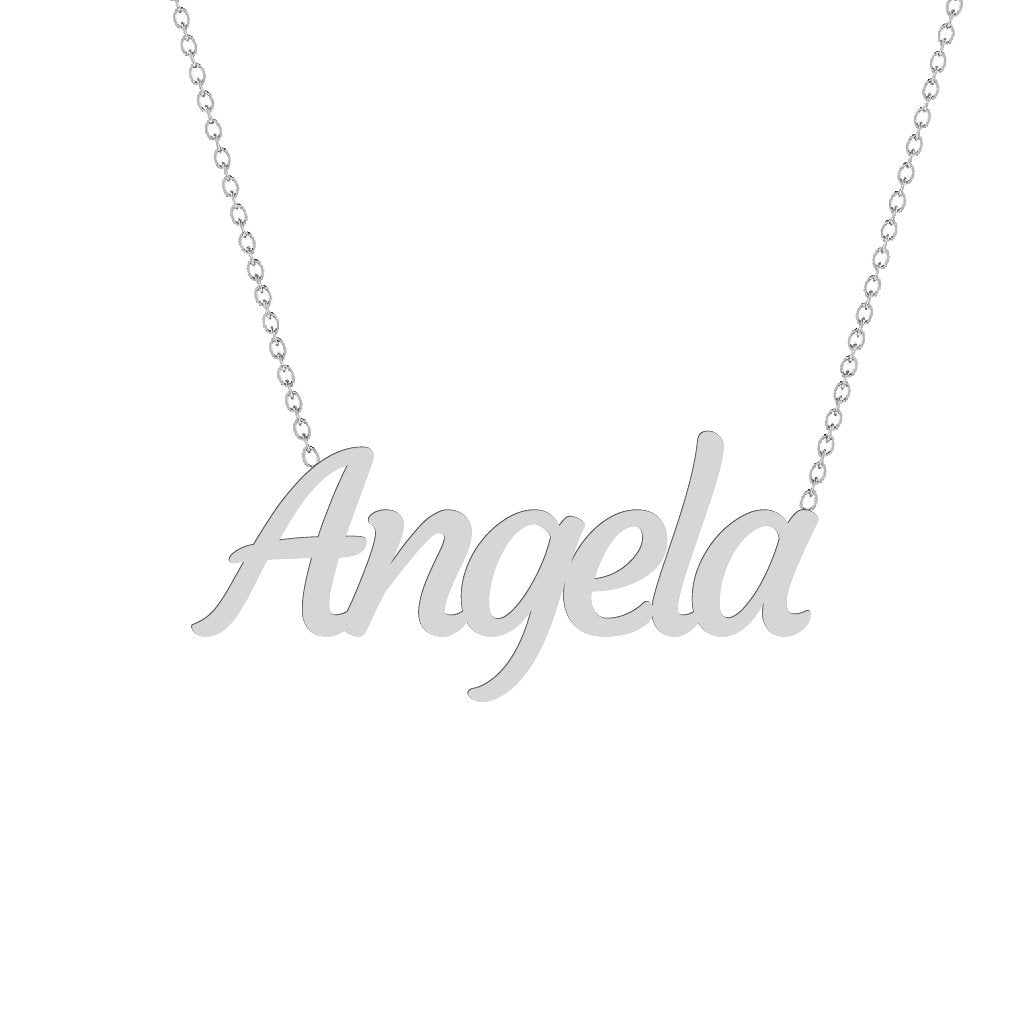 Gold Name Necklace - Angela